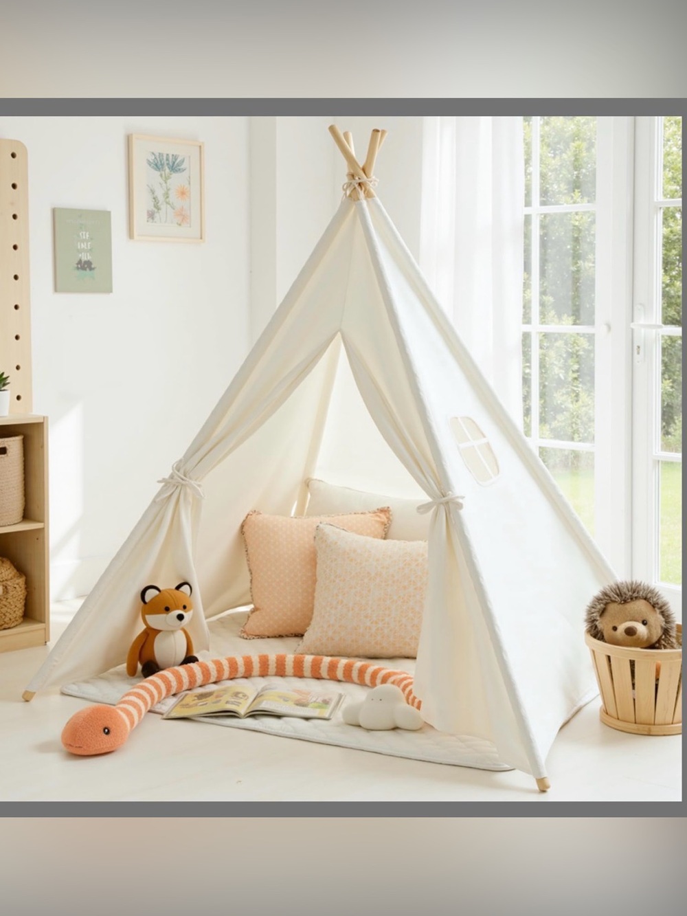 Sumbababy Teepee Tent Play Tents Girl Boy Indoor Outdoor Gift Playhouse Toy